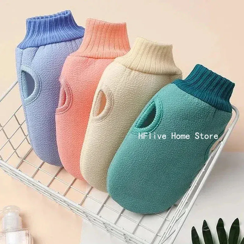 1 Piece Exfoliating Bath Gloves for Peeling and Dead Skin Removal  Body Scrub Mitt, Shower Cleaning Brush Towel, and SPA Foam Massage Glove