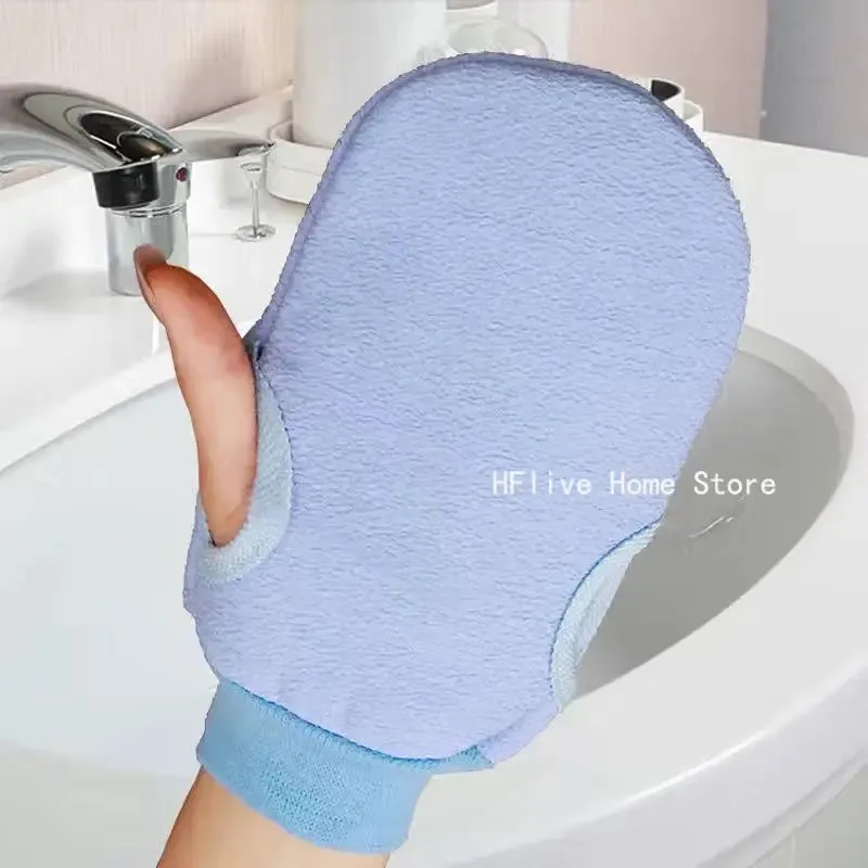 1 Piece Exfoliating Bath Gloves for Peeling and Dead Skin Removal  Body Scrub Mitt, Shower Cleaning Brush Towel, and SPA Foam Massage Glove