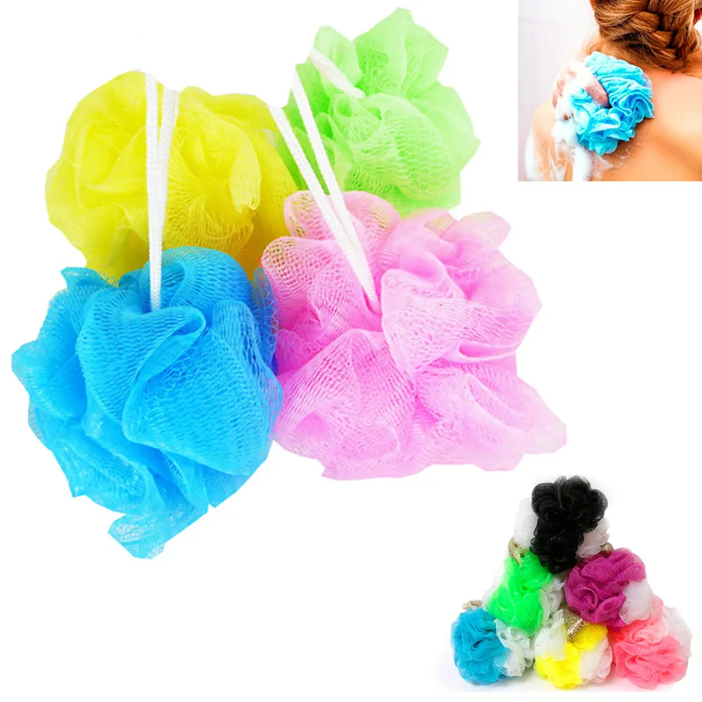 2 Exfoliating Mesh Sponge Bath Stimulating Shower Cleansing Loofah Body Scrubber
