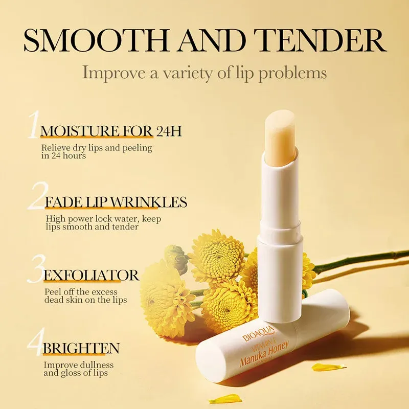 3 Piece Moisturizing Vitamin E Honey Lip Balm