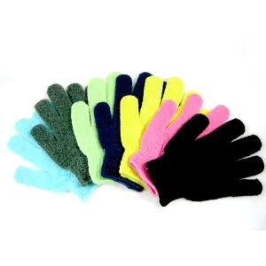 4 Exfoliating Gloves Double Sided Beauty Spa Massage Skin Shower Body Scrubber