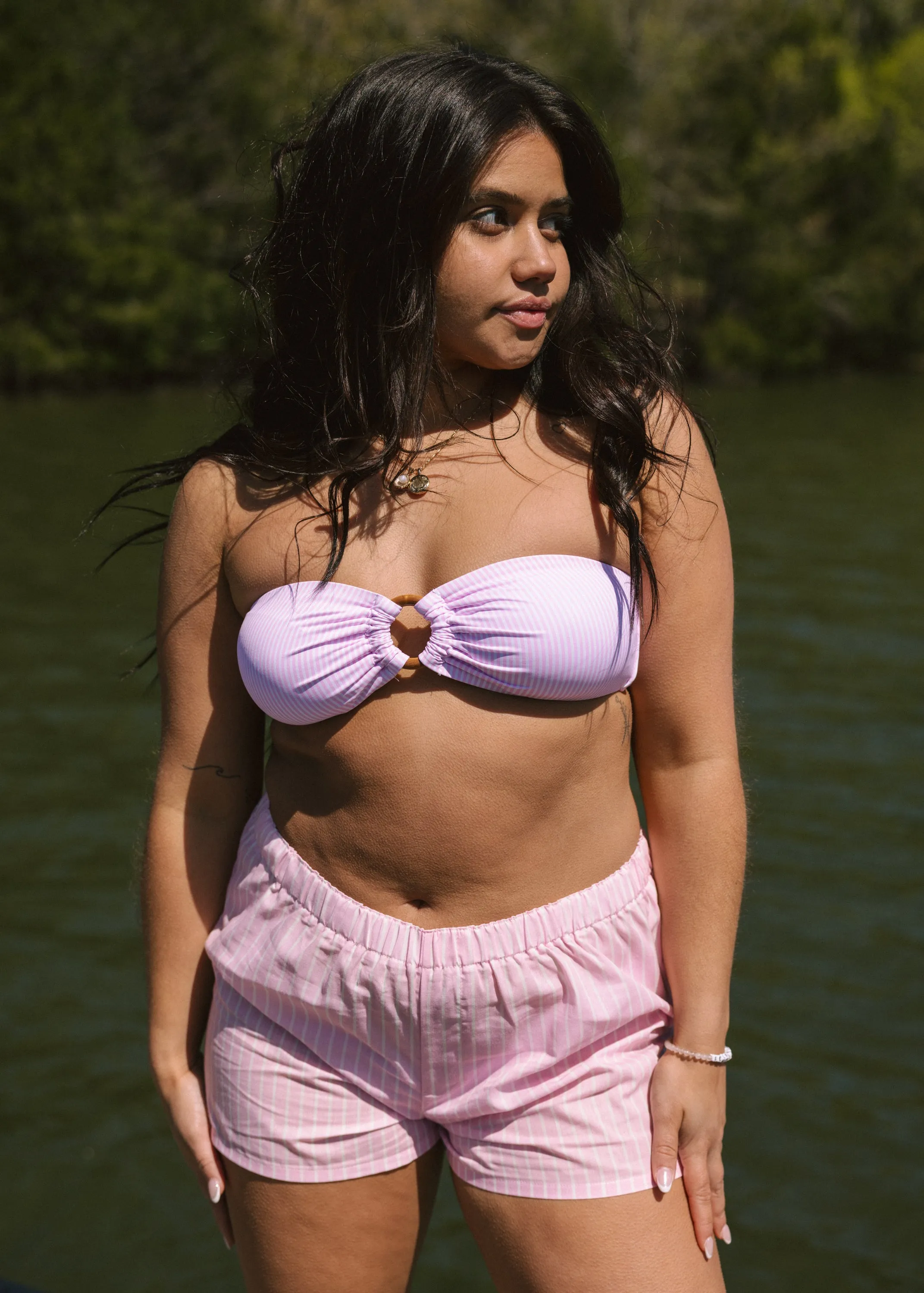Annie Pink Bandeau Top