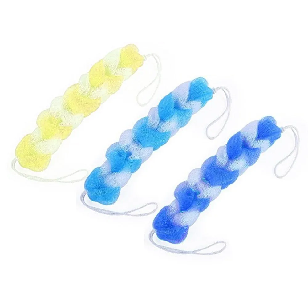 Back Scrubber Mesh Sponge Bath Shower Exfoliating Body Brush Wash Nylon Puff Spa
