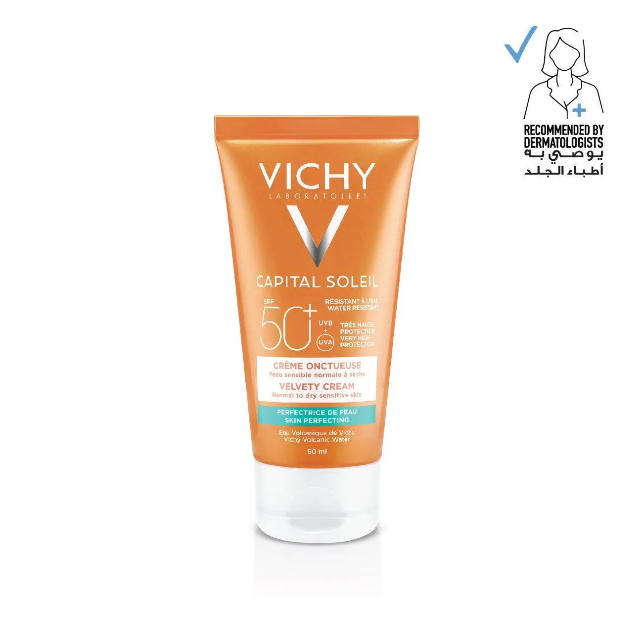 Capital Soleil Skin Perfecting Velvety Cream SPF50 