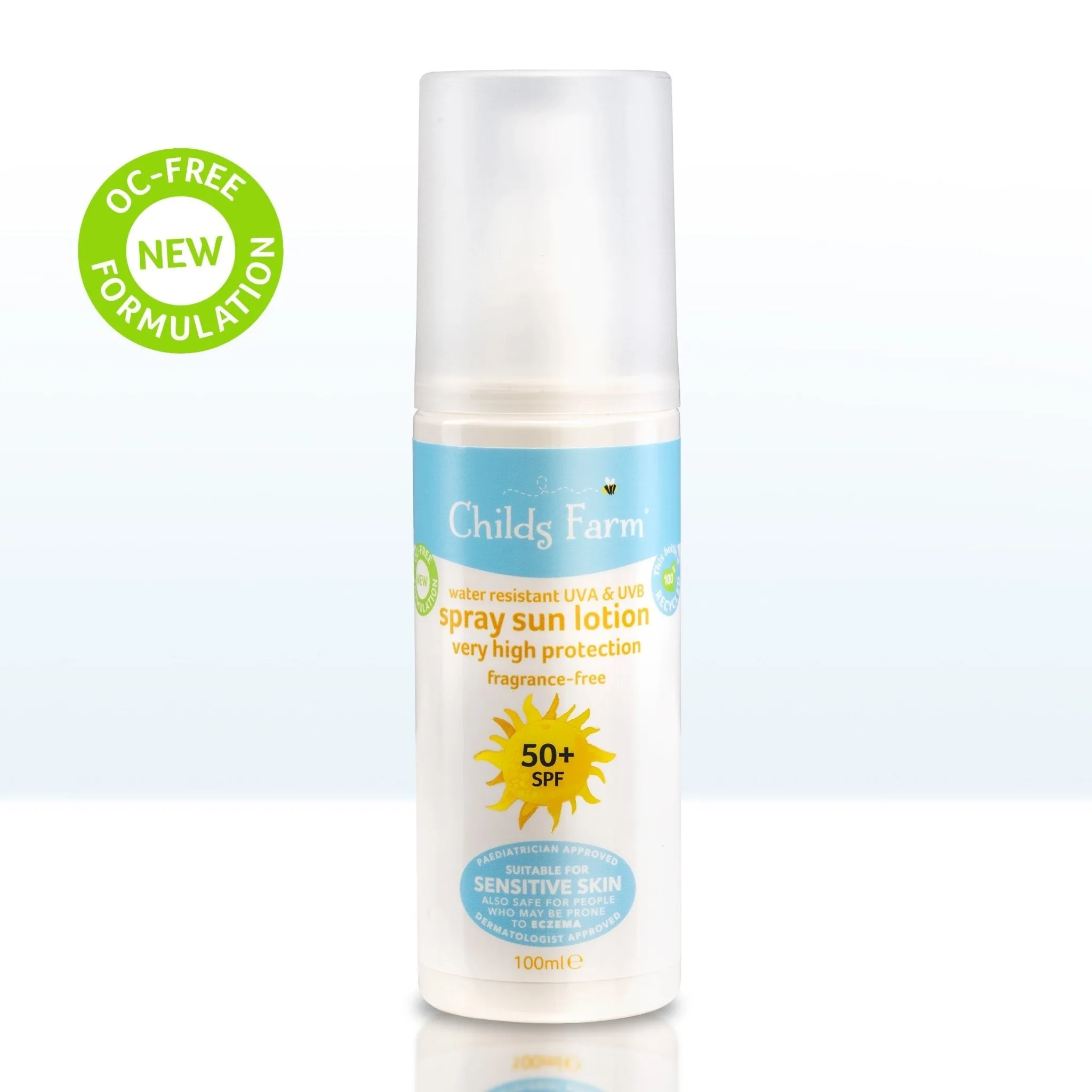 Childs Farm 50  SPF sun lotion spray fragrance-free