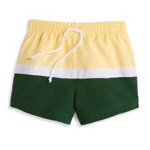 Colorblock Bayshore Swim Trunk -- Lemon/Hunter