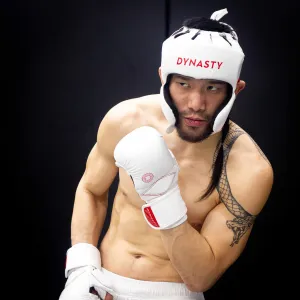 Dynasty Ultralight Pro MMA Headgear (White / Red)