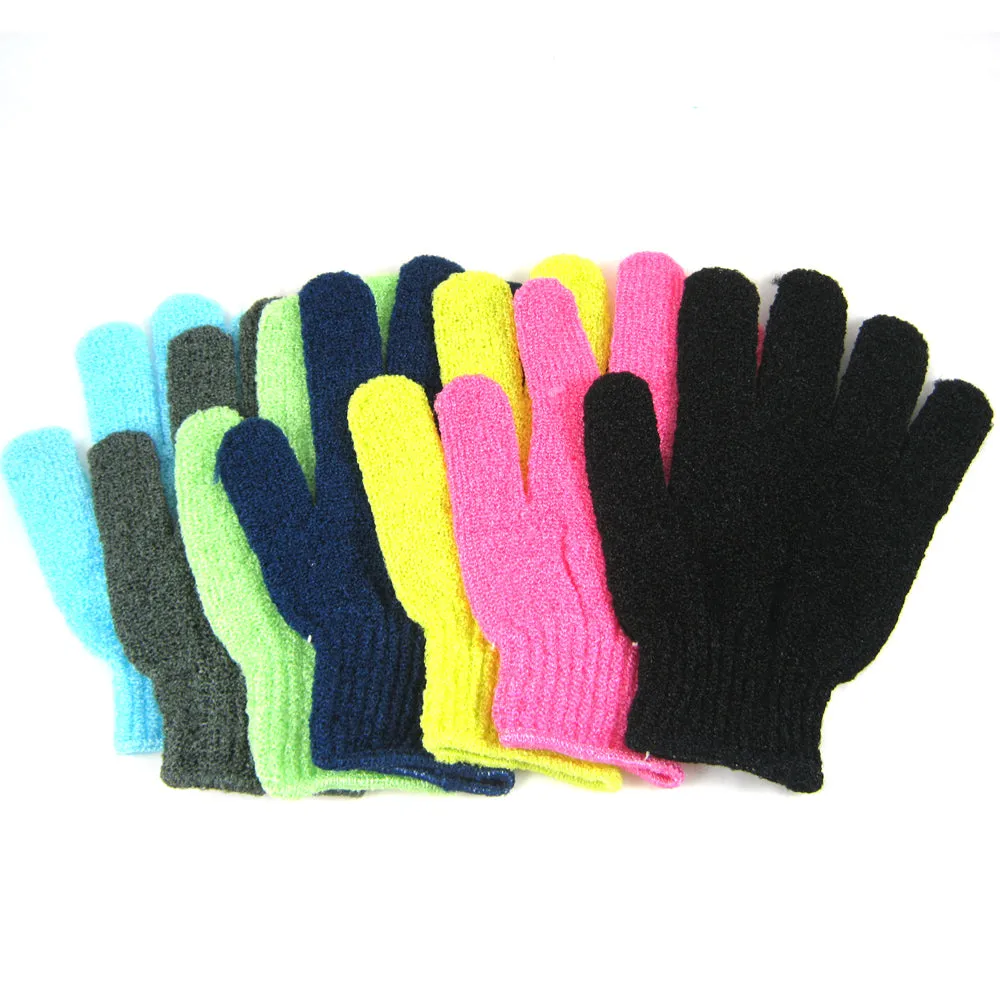 Exfoliating Glove Shower Man Women Texture Bath Body Scrub Dead Skin Spa Massage