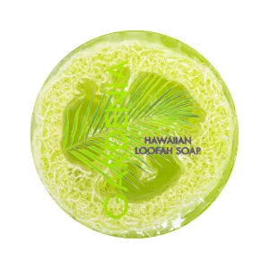 Gardenia Sea Salt & Kukui Exfoliating Loofah Soap