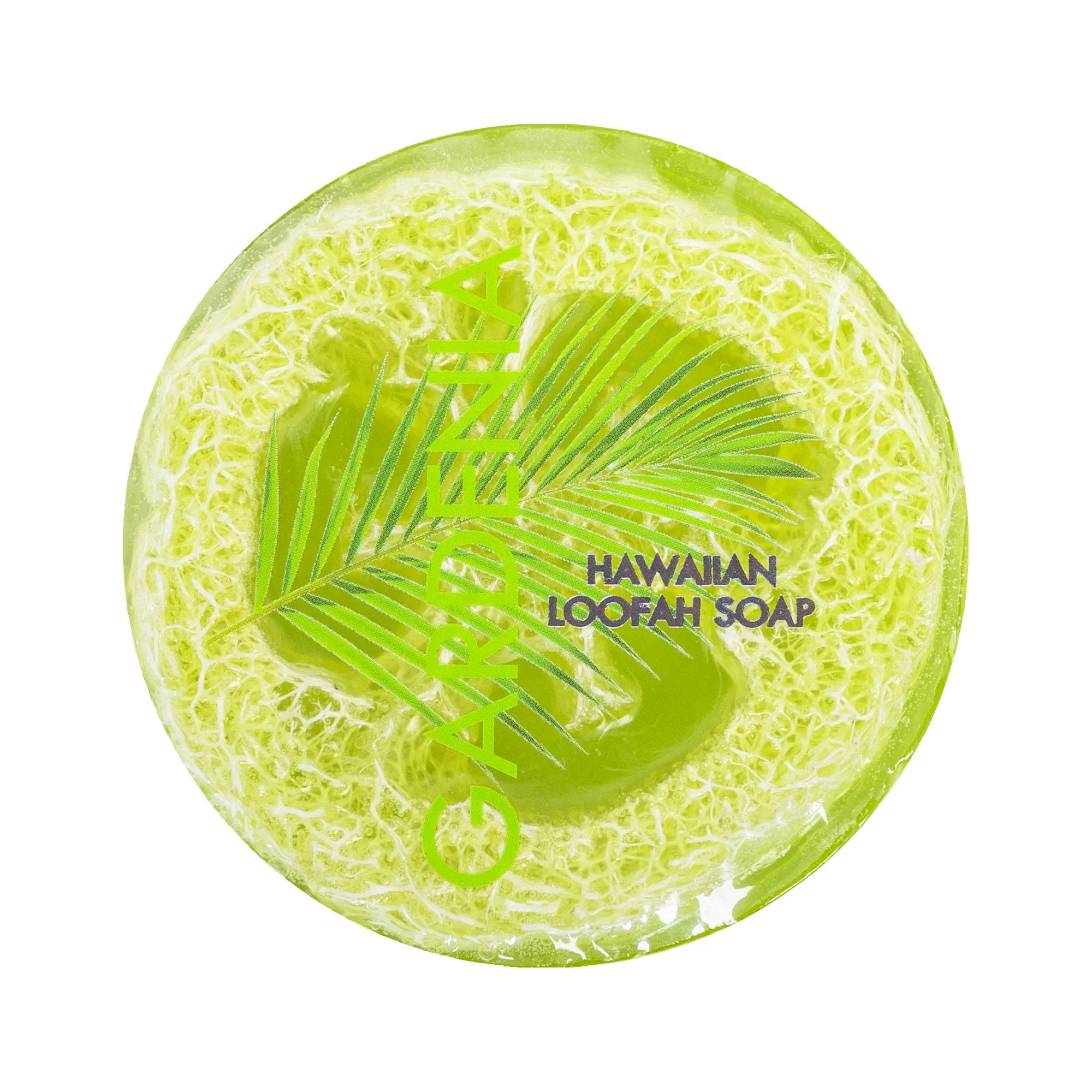 Gardenia Sea Salt & Kukui Exfoliating Loofah Soap