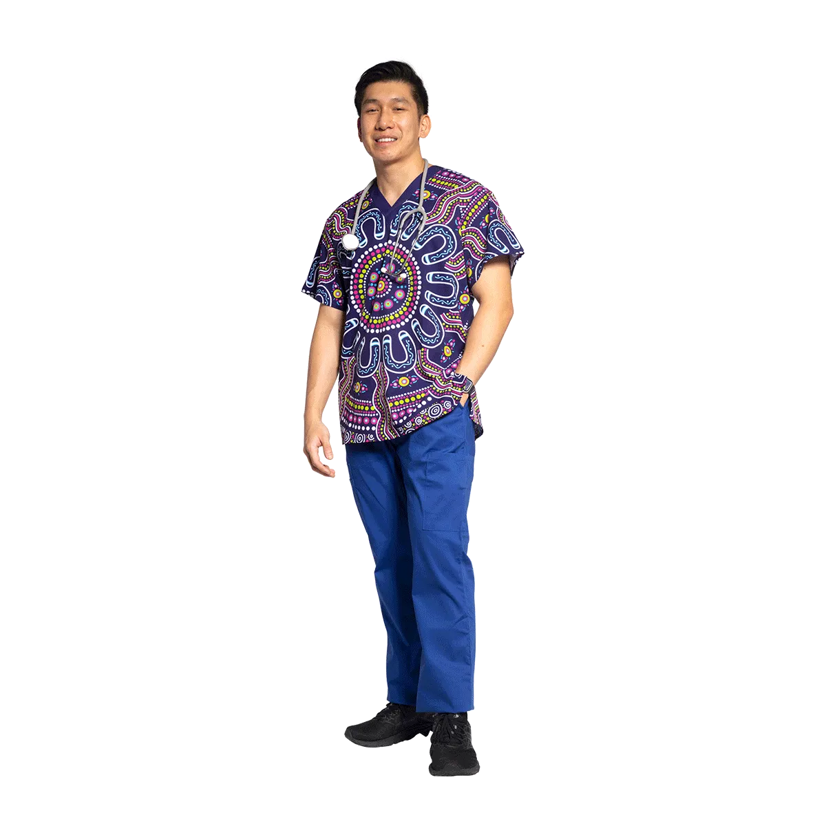 Healing - Unisex Scrubs Top