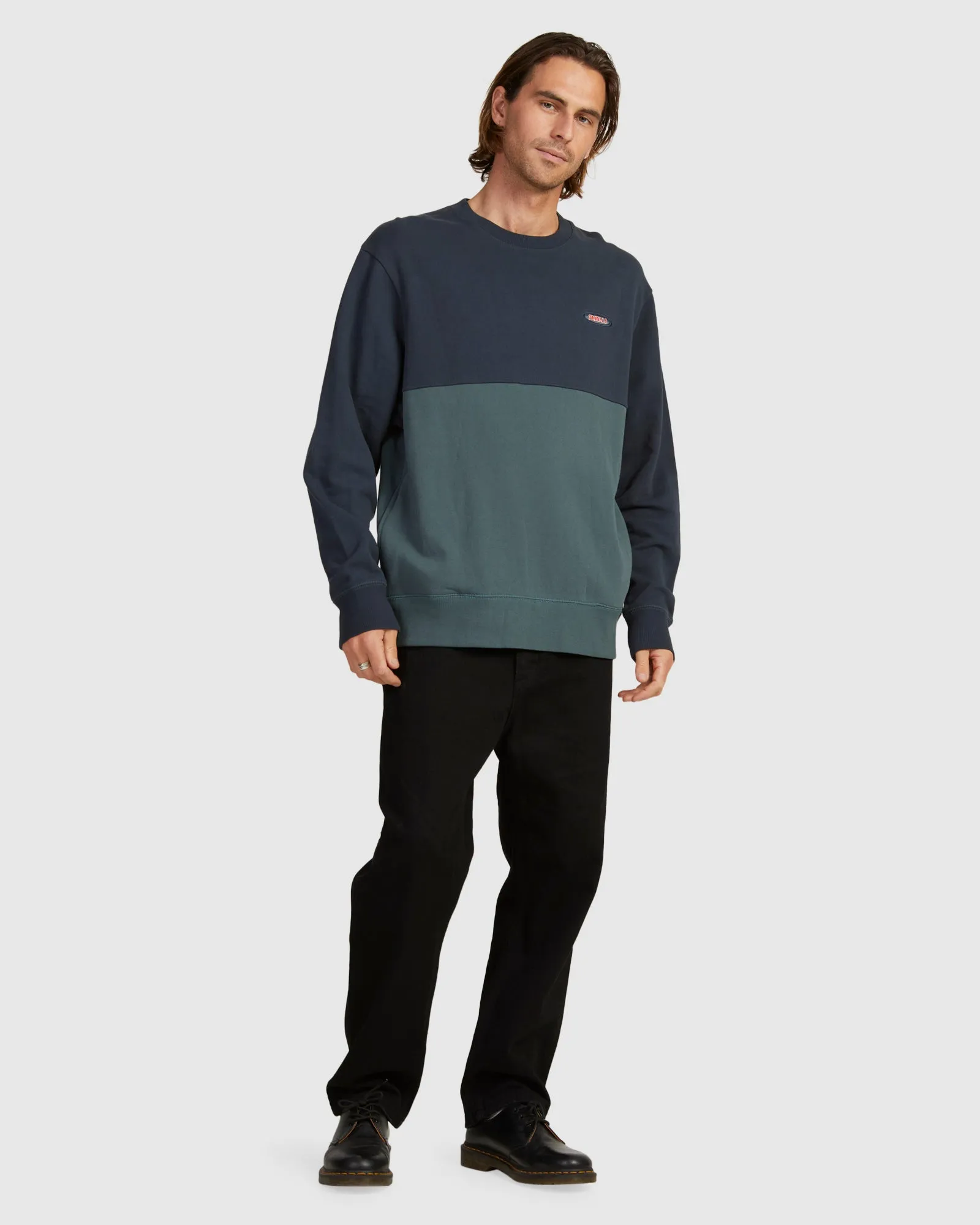 MENS KNOWLEDGE OVERSIZED PANEL CREW