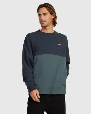 MENS KNOWLEDGE OVERSIZED PANEL CREW