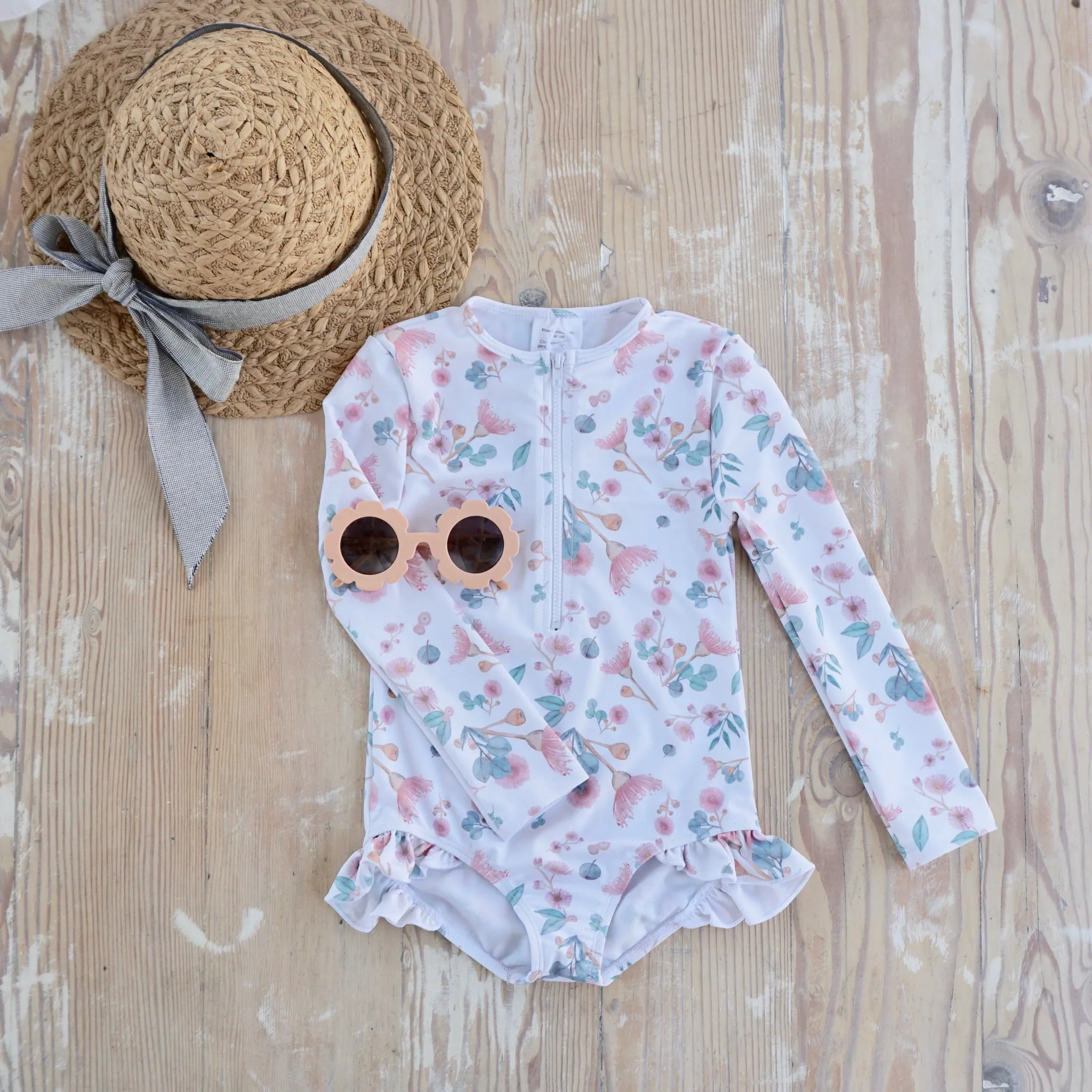 Sophia One-Piece Swimsuit  Gumnuts | Australian Charm with Sun Safety