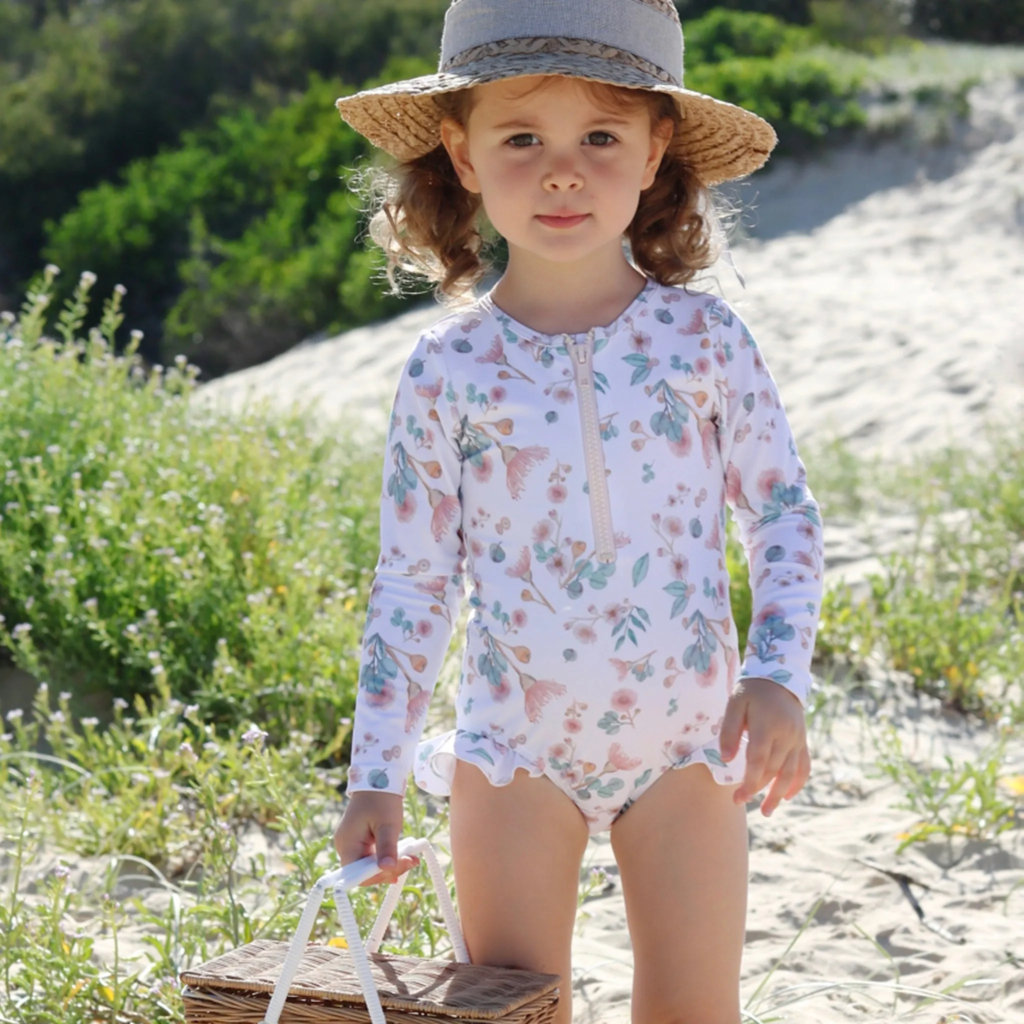 Sophia One-Piece Swimsuit  Gumnuts | Australian Charm with Sun Safety